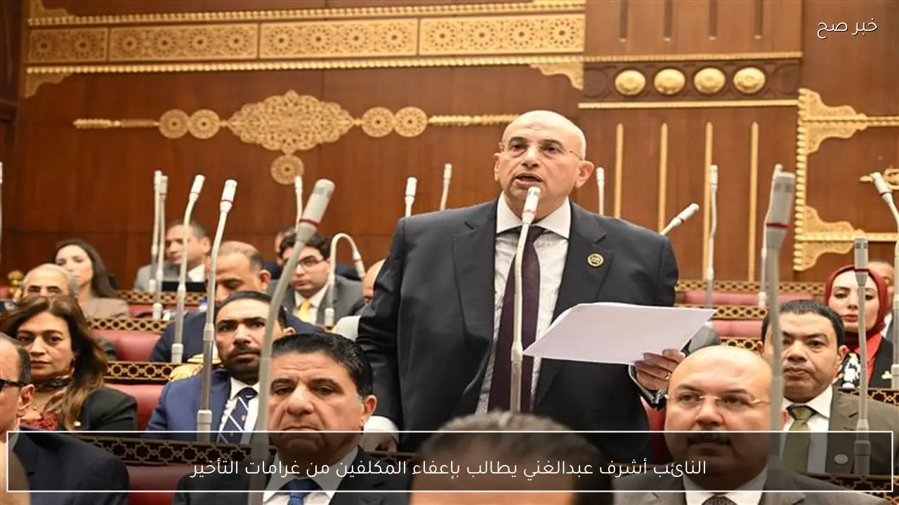النائب أشرف عبدالغني يطالب بإعفاء المكلفين من غرامات التأخير