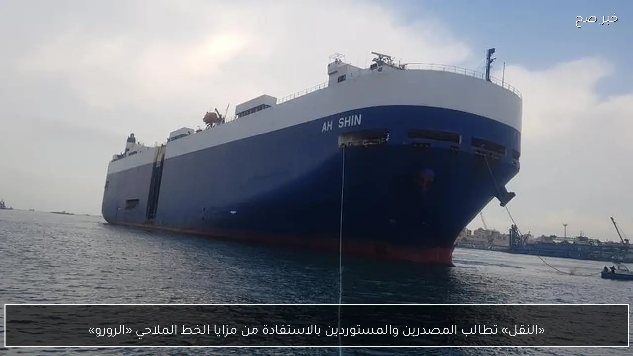 «النقل» تطالب المصدرين والمستوردين بالاستفادة من مزايا الخط الملاحي «الرورو»