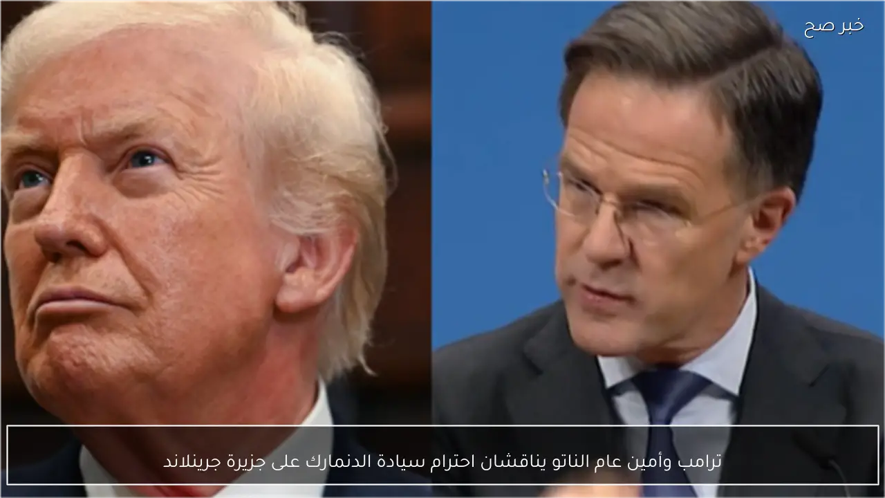 ترامب وأمين عام الناتو يناقشان احترام سيادة الدنمارك على جزيرة جرينلاند