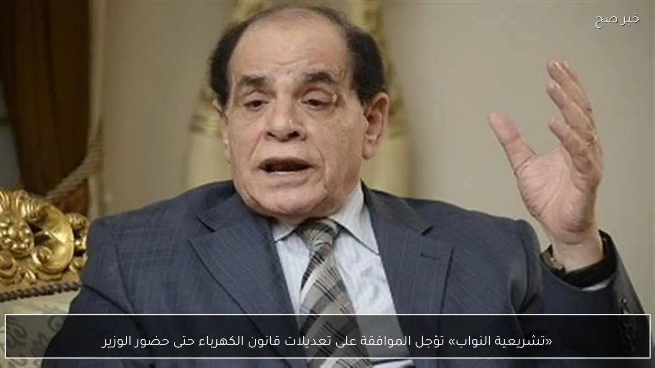 «تشريعية النواب» تؤجل الموافقة على تعديلات قانون الكهرباء حتى حضور الوزير