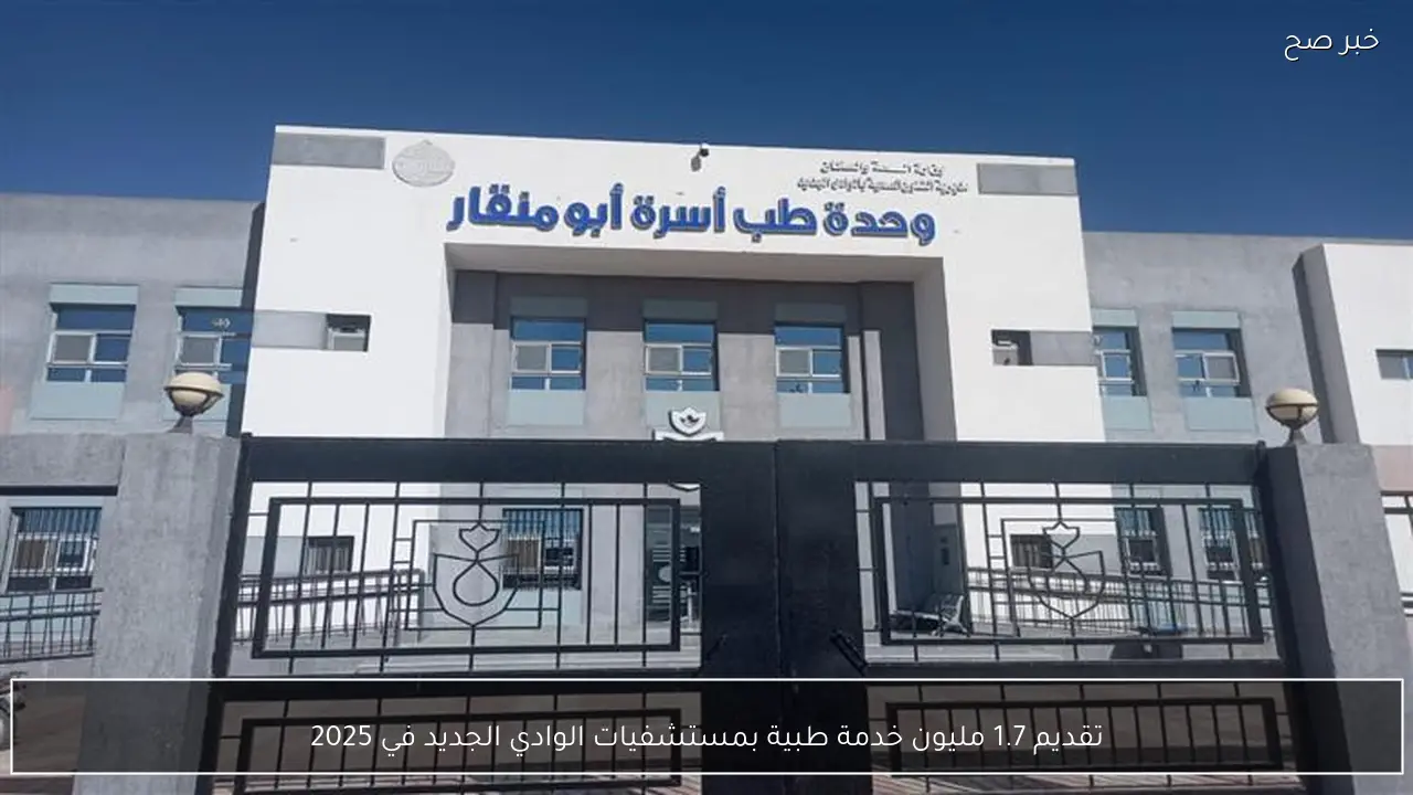 تقديم 1.7 مليون خدمة طبية بمستشفيات الوادي الجديد في 2025