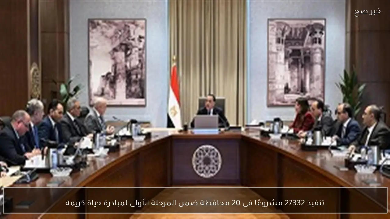 تنفيذ 27332 مشروعًا في 20 محافظة ضمن المرحلة الأولى لمبادرة حياة كريمة