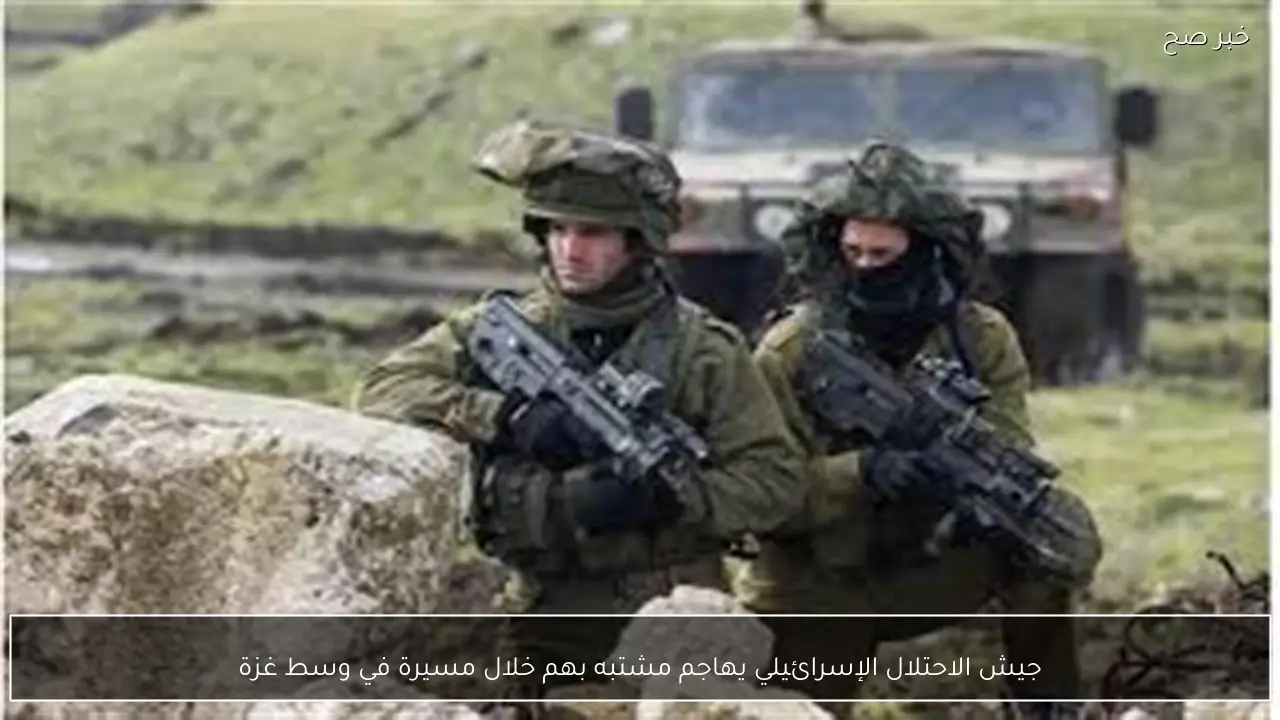 جيش الاحتلال الإسرائيلي يهاجم مشتبه بهم خلال مسيرة في وسط غزة