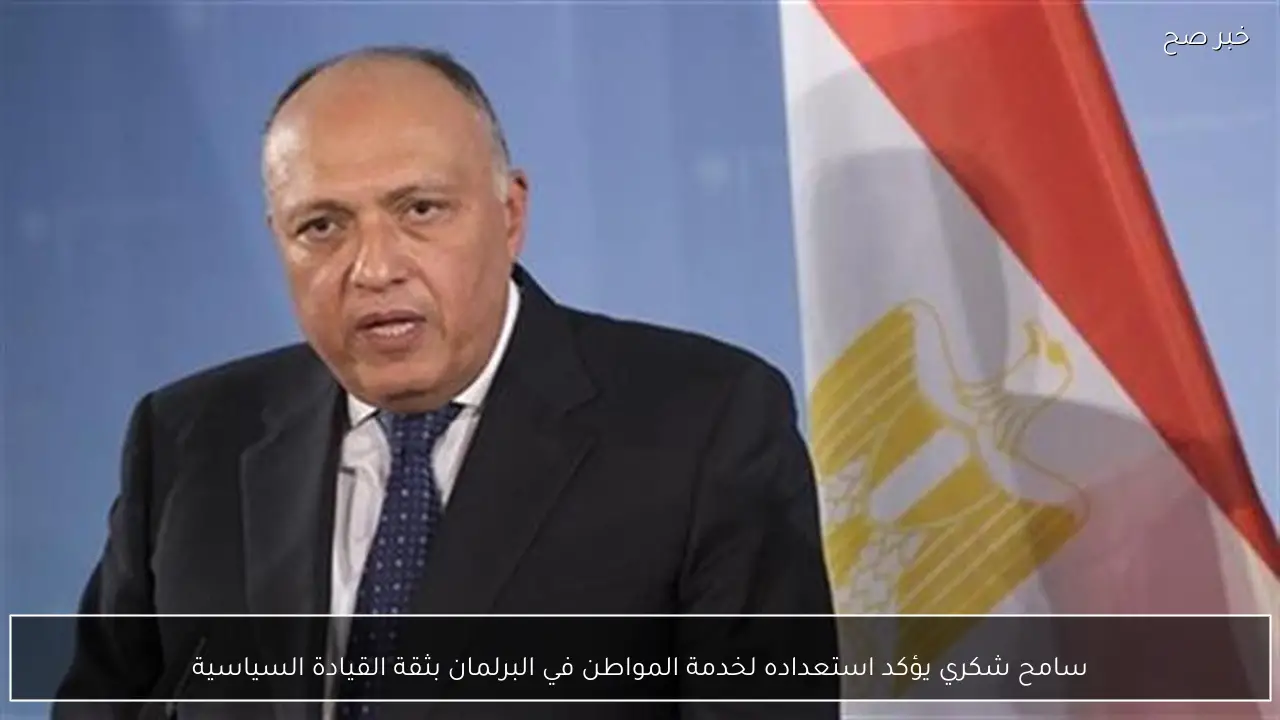 سامح شكري يؤكد استعداده لخدمة المواطن في البرلمان بثقة القيادة السياسية