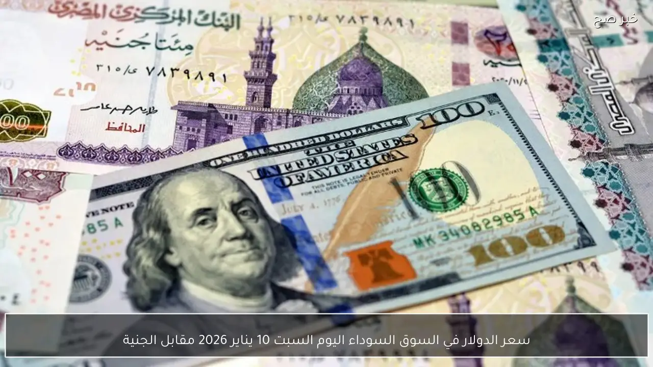 استقرار سعر الدولار في السوق السوداء اليوم السبت 10 يناير 2026 مقابل الجنية المصري