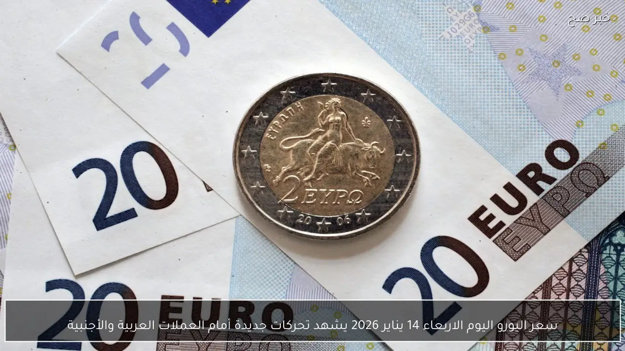 سعر اليورو اليوم الاربعاء 14 يناير 2026 يشهد تحركات جديدة أمام العملات العربية والأجنبية