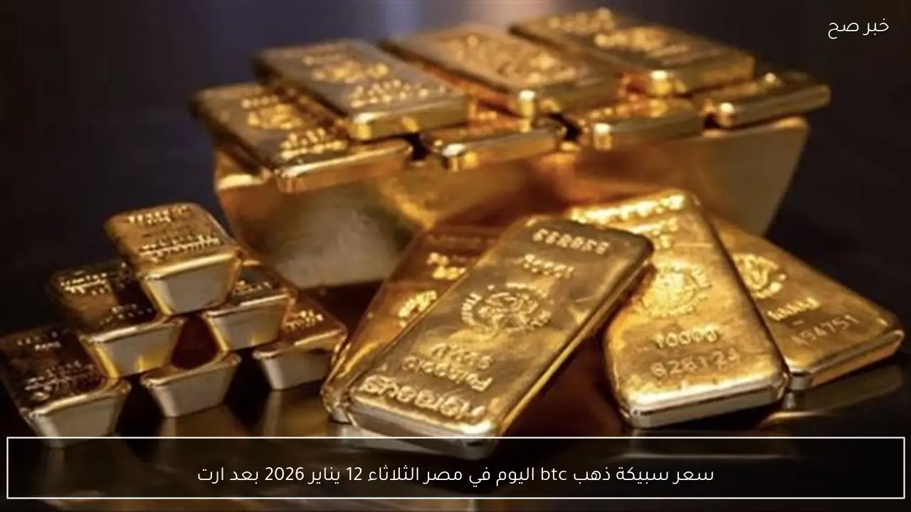سعر سبيكة ذهب btc اليوم في مصر الثلاثاء 12 يناير 2026 بعد عودة الارتفاع