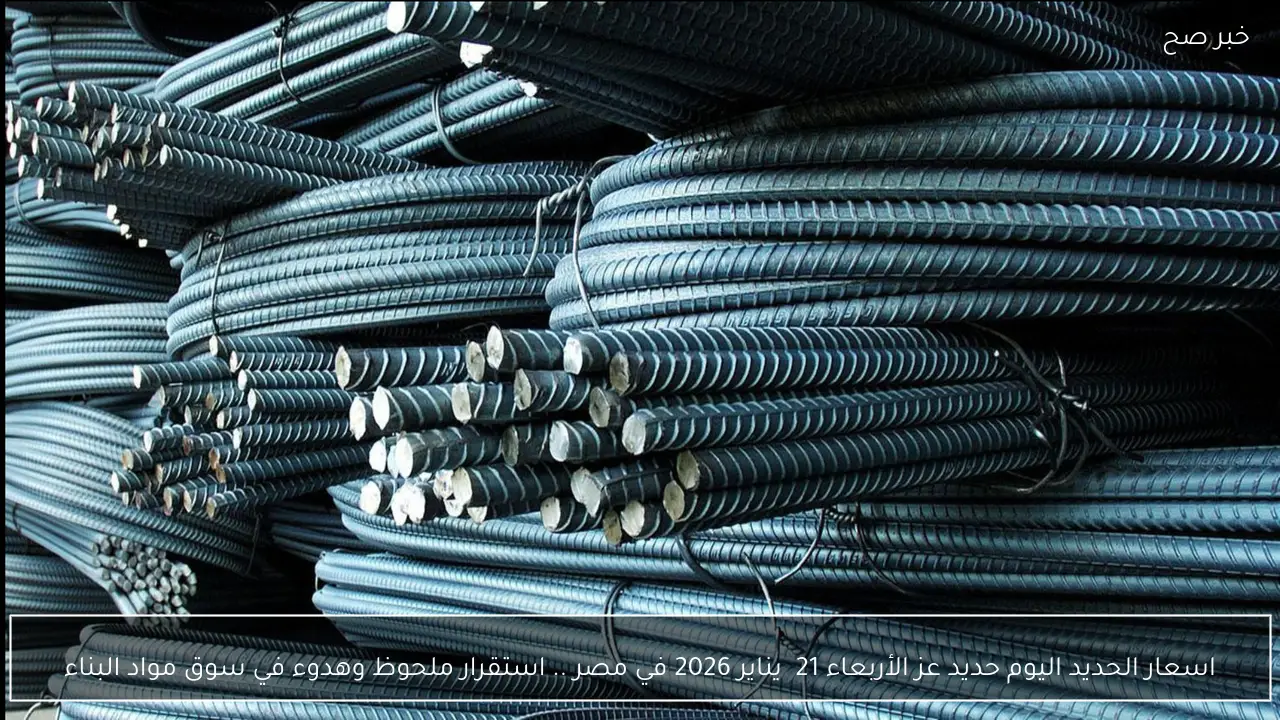 اسعار الحديد اليوم حديد عز الأربعاء 21  يناير 2026 في مصر .. استقرار ملحوظ وهدوء في سوق مواد البناء