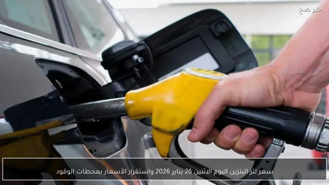 سعر لتر البنزين اليوم الاثنين 26 يناير 2026 واستقرار الأسعار بمحطات الوقود