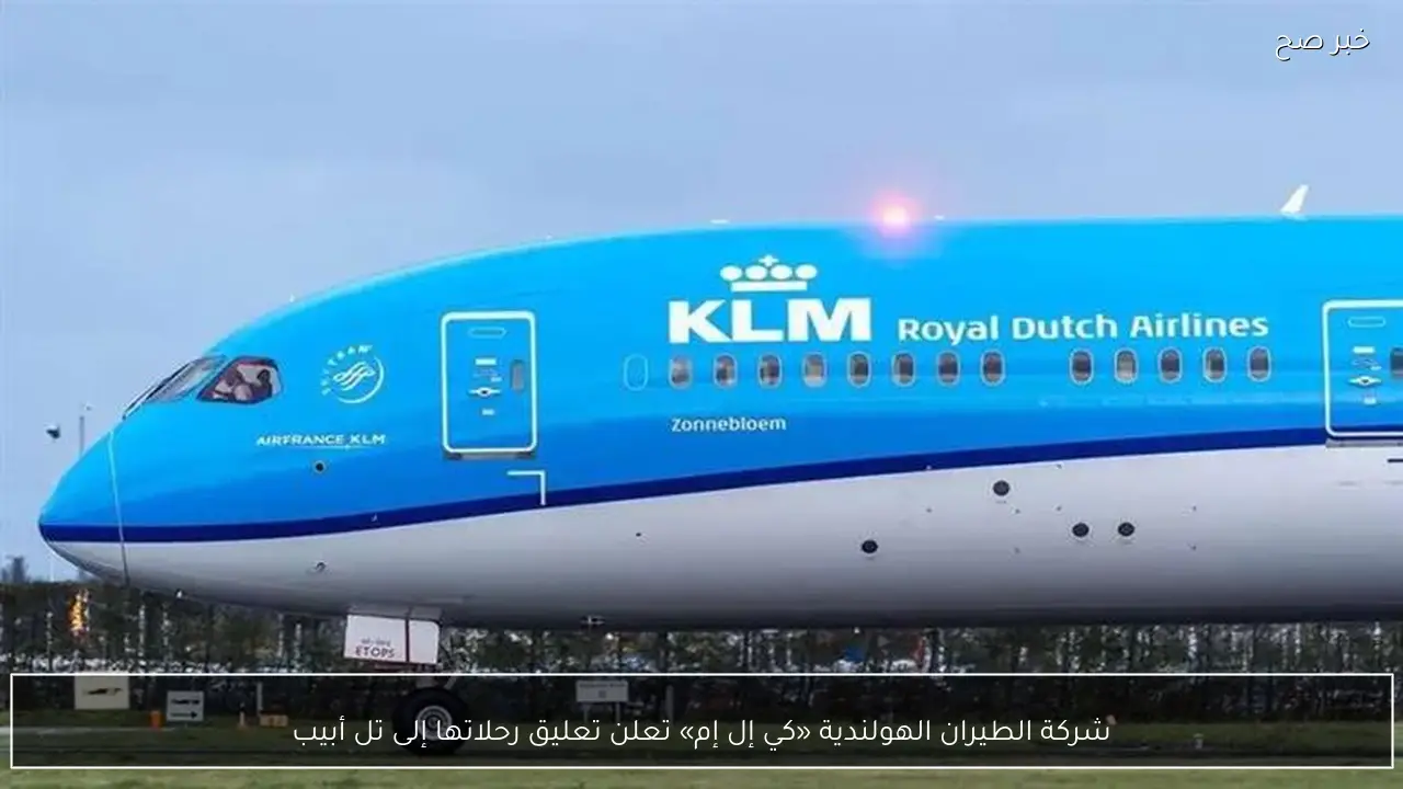 شركة الطيران الهولندية «كي إل إم» تعلن تعليق رحلاتها إلى تل أبيب
