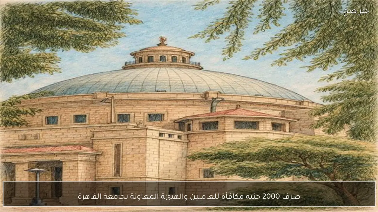 صرف 2000 جنيه مكافأة للعاملين والهيئة المعاونة بجامعة القاهرة