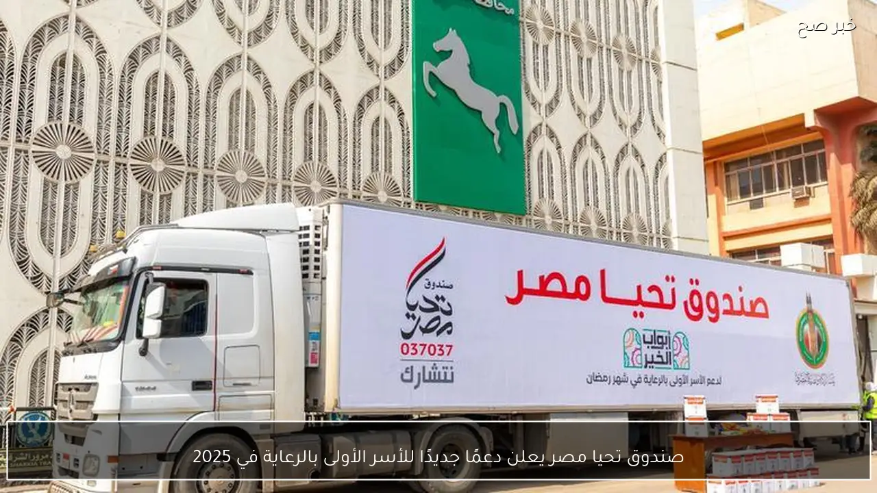 صندوق تحيا مصر يعلن دعمًا جديدًا للأسر الأولى بالرعاية في 2025