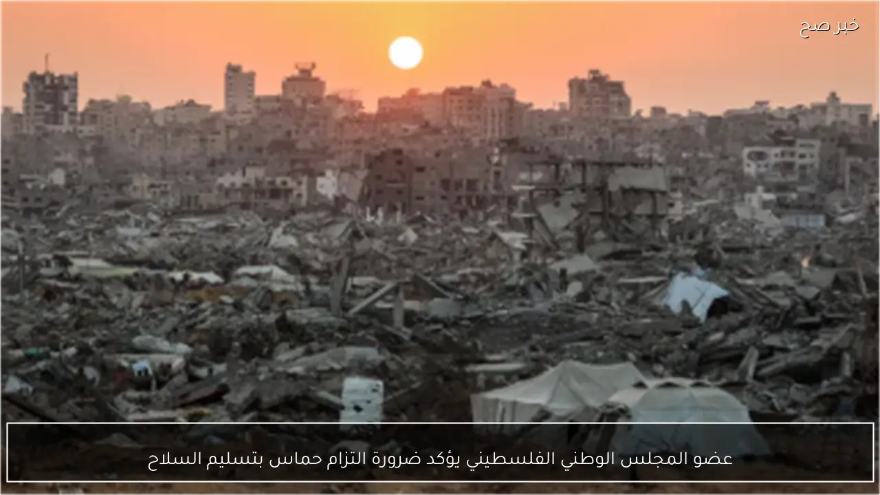 عضو المجلس الوطني الفلسطيني يؤكد ضرورة التزام حماس بتسليم السلاح