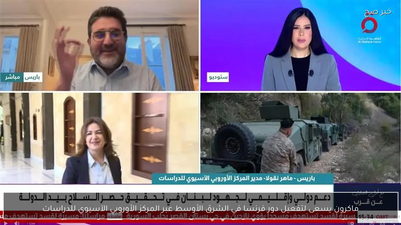 ماكرون يسعى لتفعيل دور فرنسا في الشرق الأوسط عبر المركز الأوروبي الآسيوي للدراسات