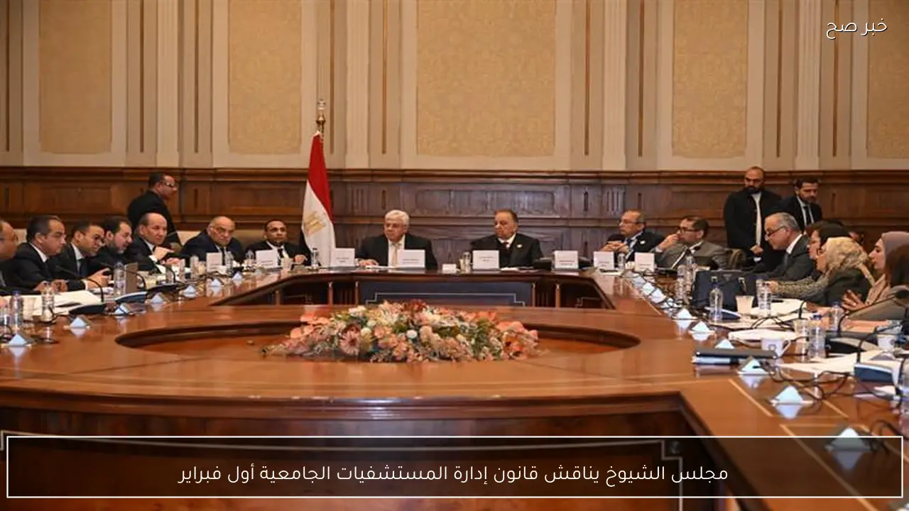 مجلس الشيوخ يناقش قانون إدارة المستشفيات الجامعية أول فبراير