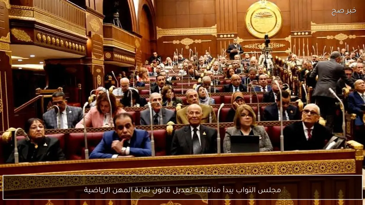 مجلس النواب يبدأ مناقشة تعديل قانون نقابة المهن الرياضية