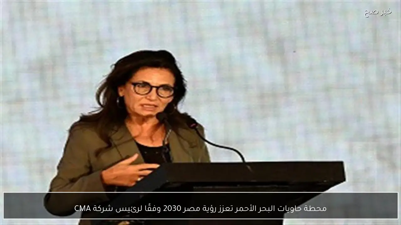 محطة حاويات البحر الأحمر تعزز رؤية مصر 2030 وفقًا لرئيس شركة CMA