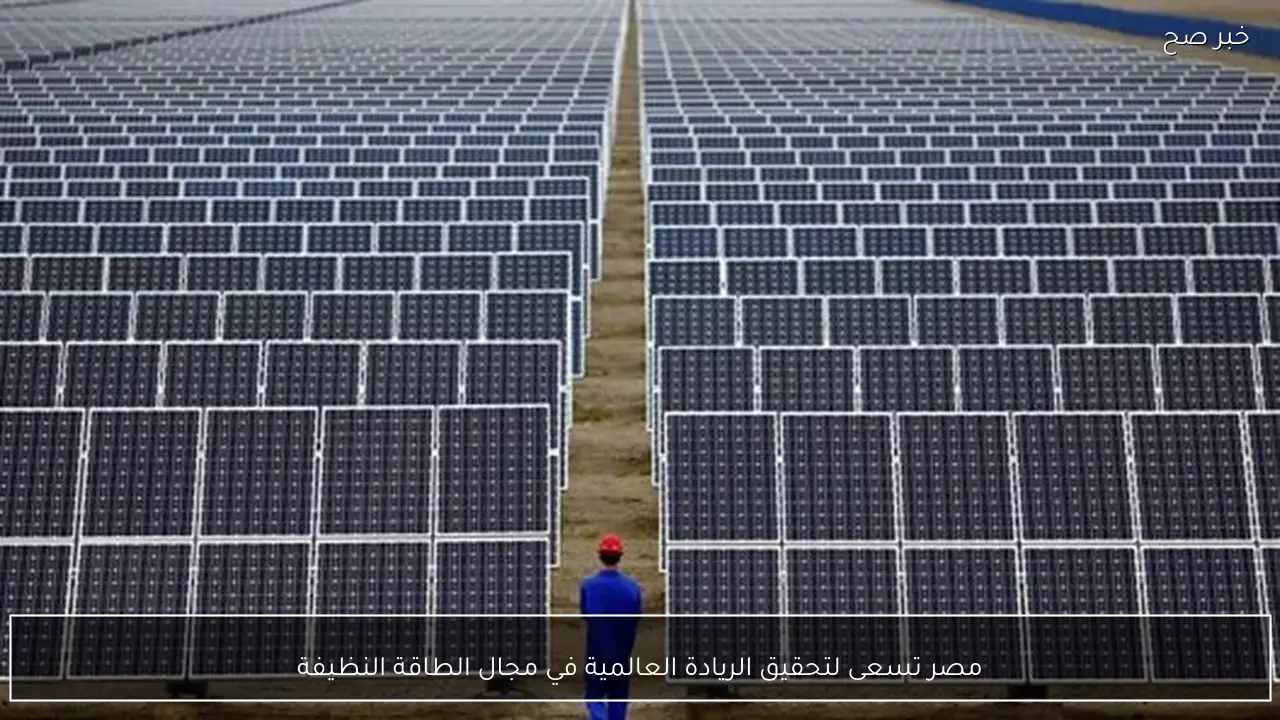 مصر تسعى لتحقيق الريادة العالمية في مجال الطاقة النظيفة