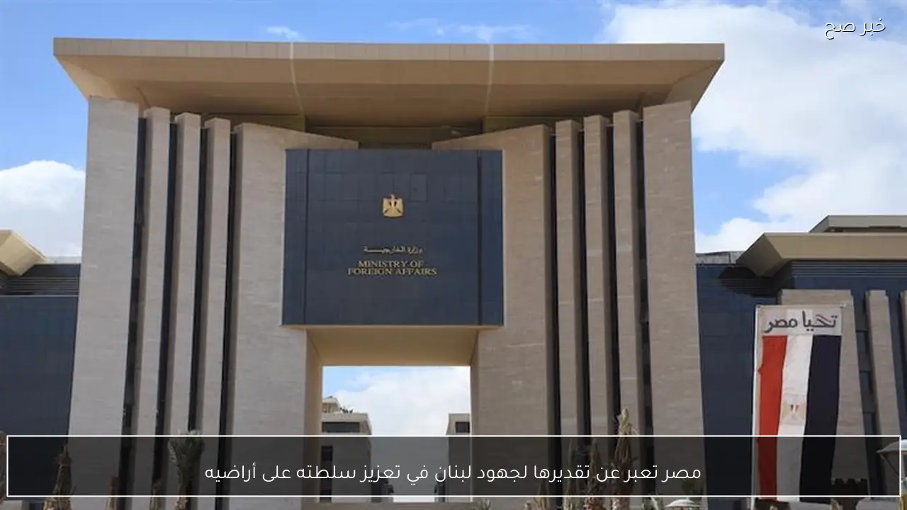 مصر تعبر عن تقديرها لجهود لبنان في تعزيز سلطته على أراضيه