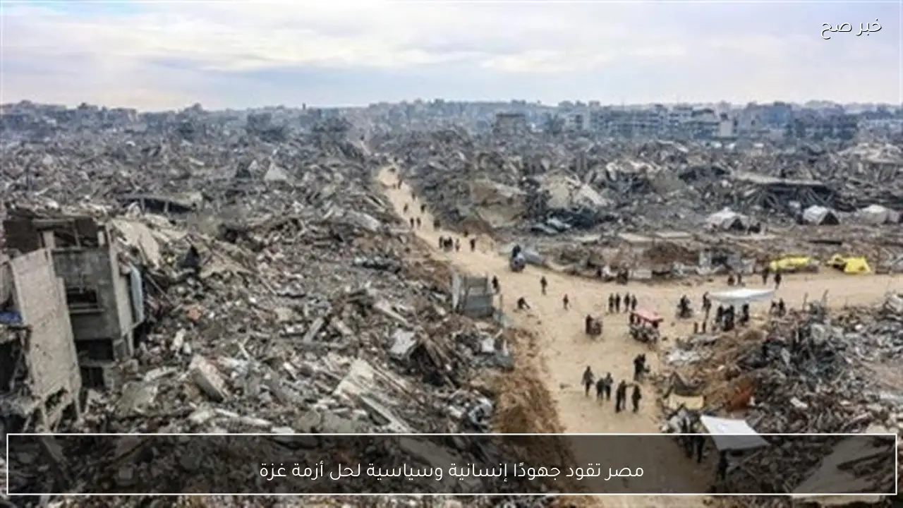 مصر تقود جهودًا إنسانية وسياسية لحل أزمة غزة