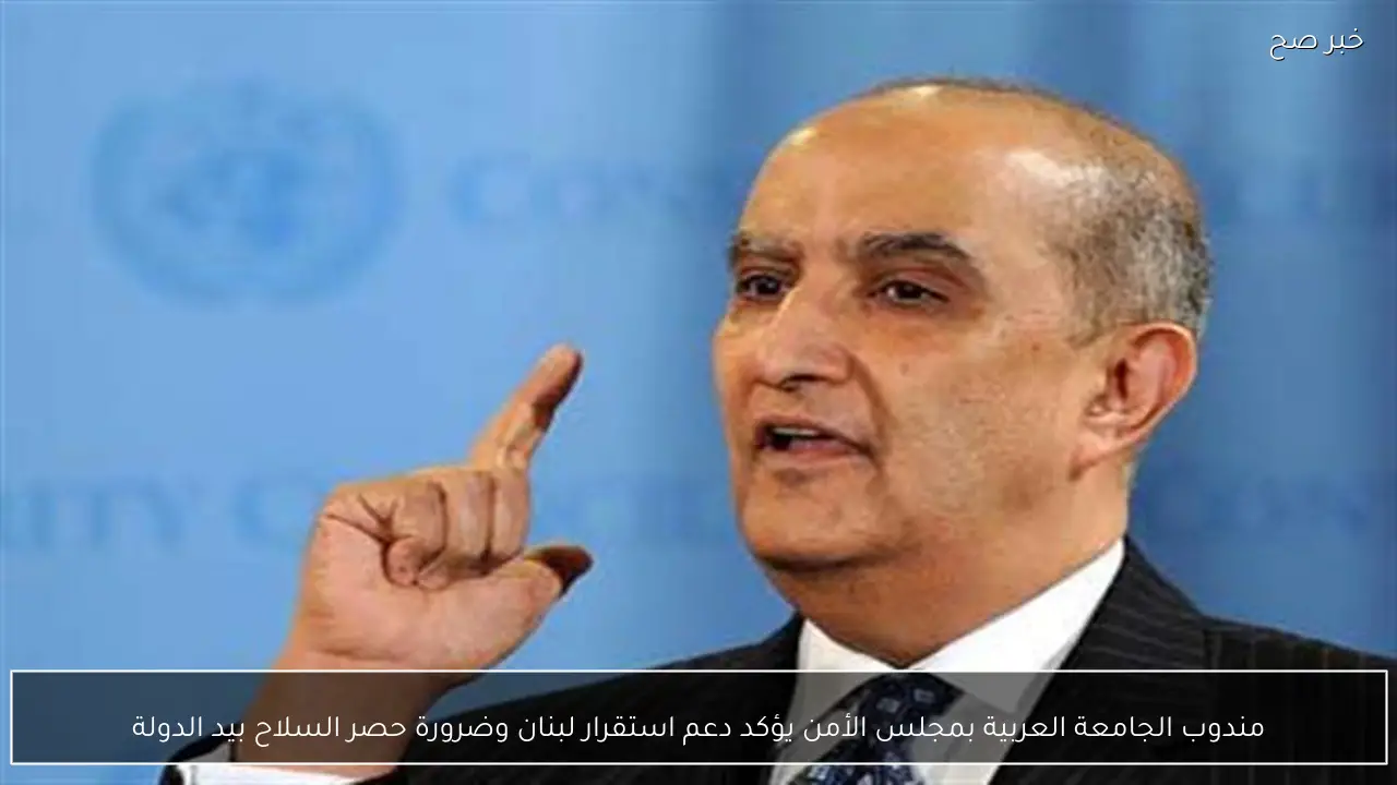 مندوب الجامعة العربية بمجلس الأمن يؤكد دعم استقرار لبنان وضرورة حصر السلاح بيد الدولة