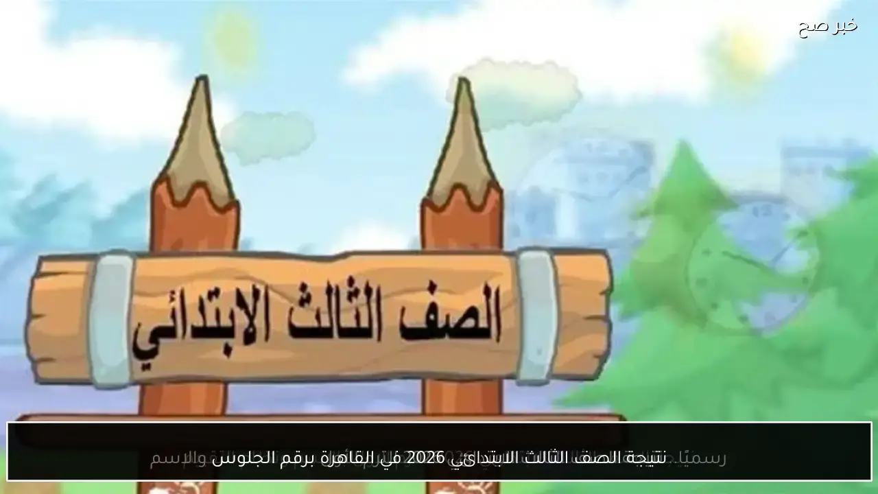 في دقائق.. رابط استخراج نتيجة الصف الثالث الابتدائي 2026 في القاهرة بالرقم القومي