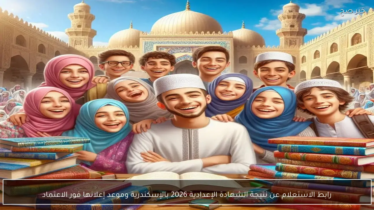 رابط نتيجة الشهادة الإعدادية 2026 بالإسكندرية alexandria.gov.eg الترم الأول وموعد إعلانها فور الاعتماد