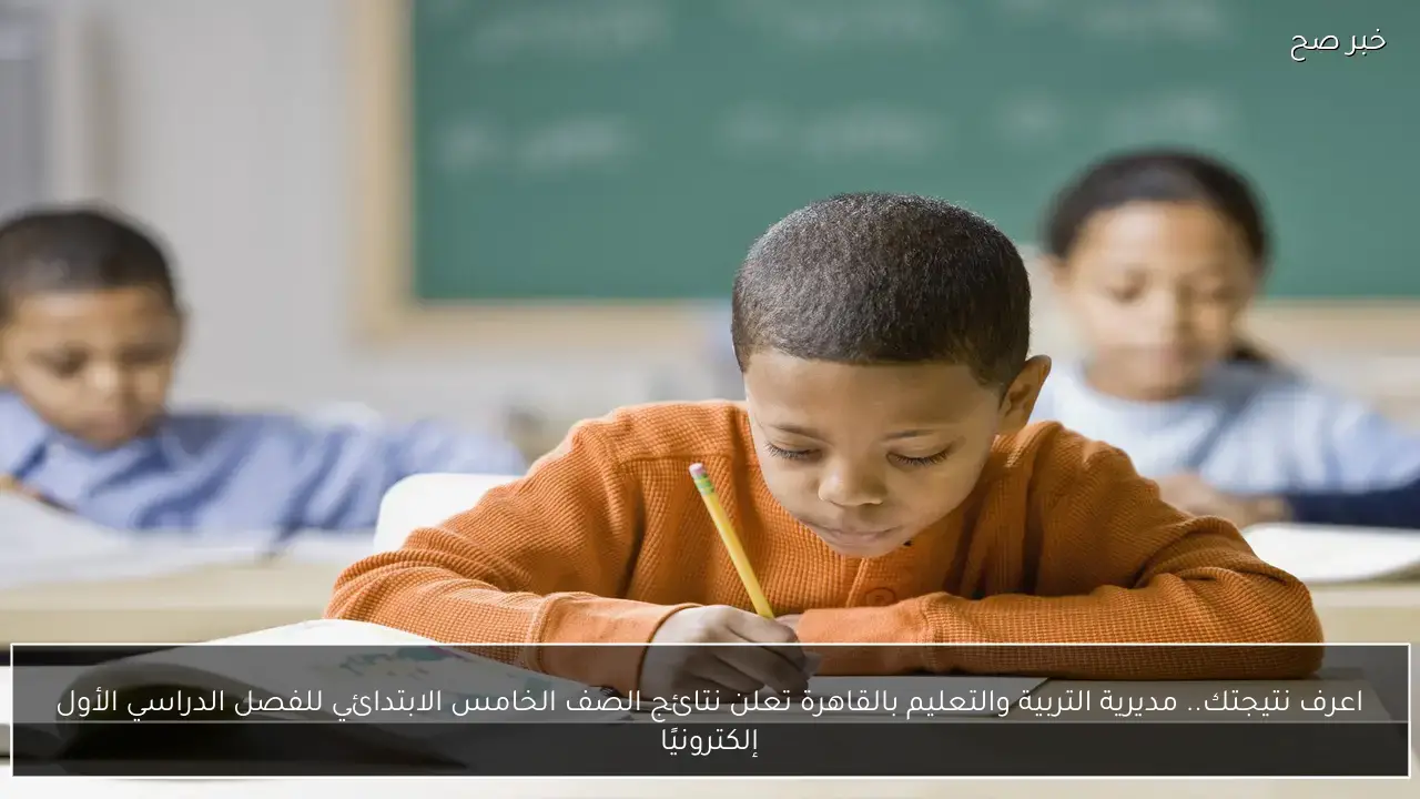 اعرف نتيجتك.. مديرية التربية والتعليم بالقاهرة تعلن نتائج الصف الخامس الابتدائي للفصل الدراسي الأول إلكترونيًا