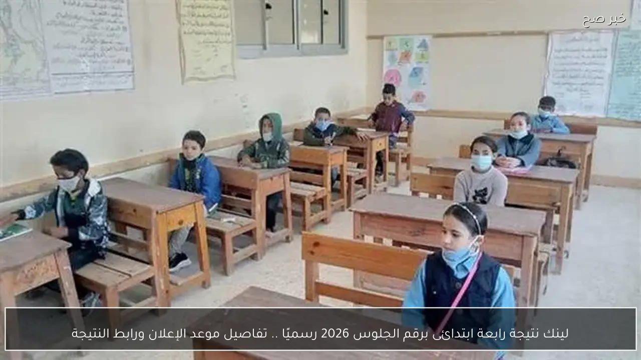 لينك نتيجة رابعة ابتدائى برقم الجلوس 2026 رسميًا .. تفاصيل موعد الإعلان ورابط النتيجة