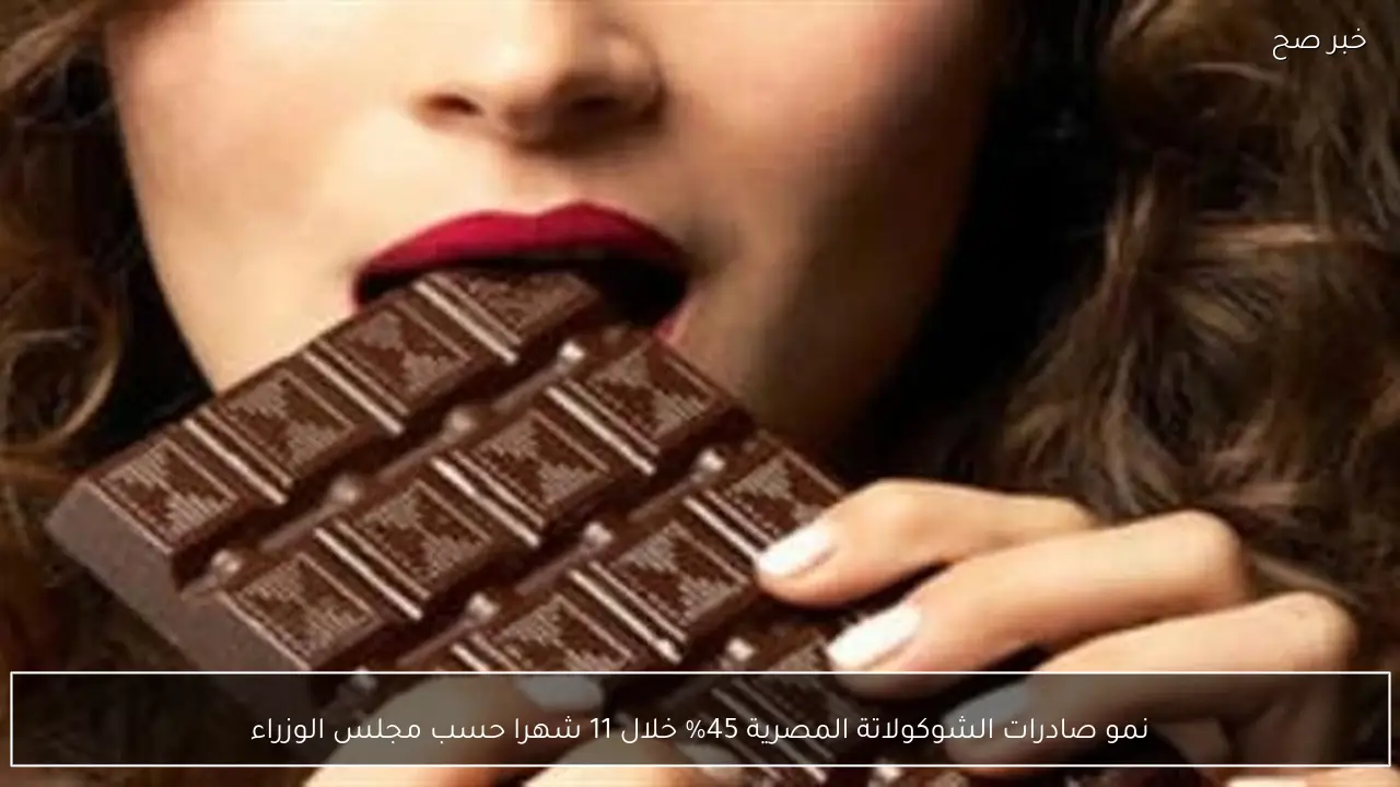 نمو صادرات الشوكولاتة المصرية 45% خلال 11 شهرا حسب مجلس الوزراء