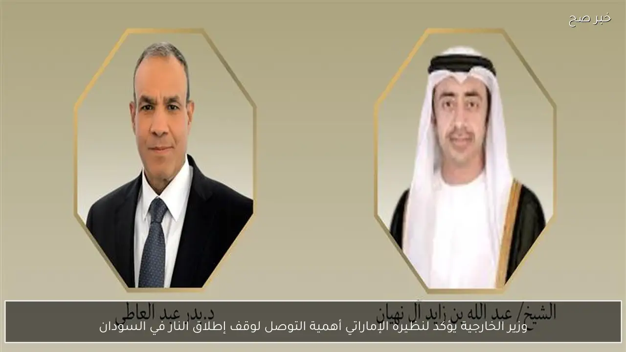 وزير الخارجية يؤكد لنظيره الإماراتي أهمية التوصل لوقف إطلاق النار في السودان