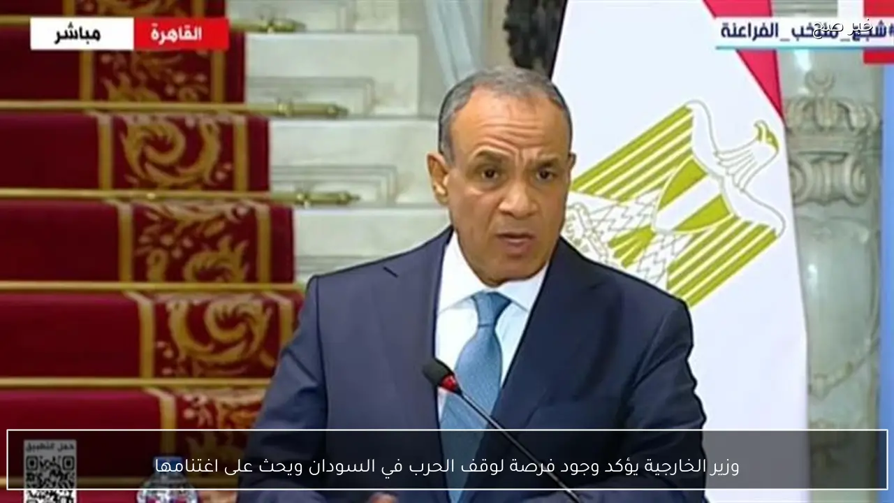 وزير الخارجية يؤكد وجود فرصة لوقف الحرب في السودان ويحث على اغتنامها