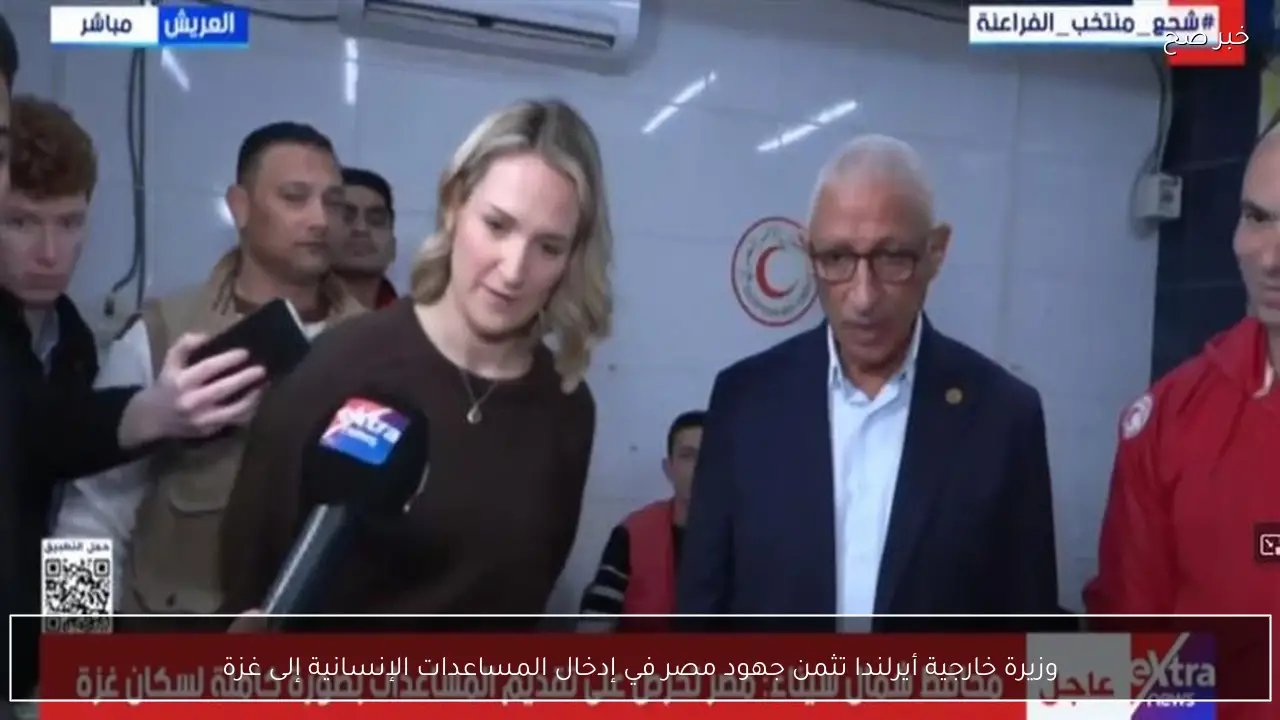 وزيرة خارجية أيرلندا تثمن جهود مصر في إدخال المساعدات الإنسانية إلى غزة