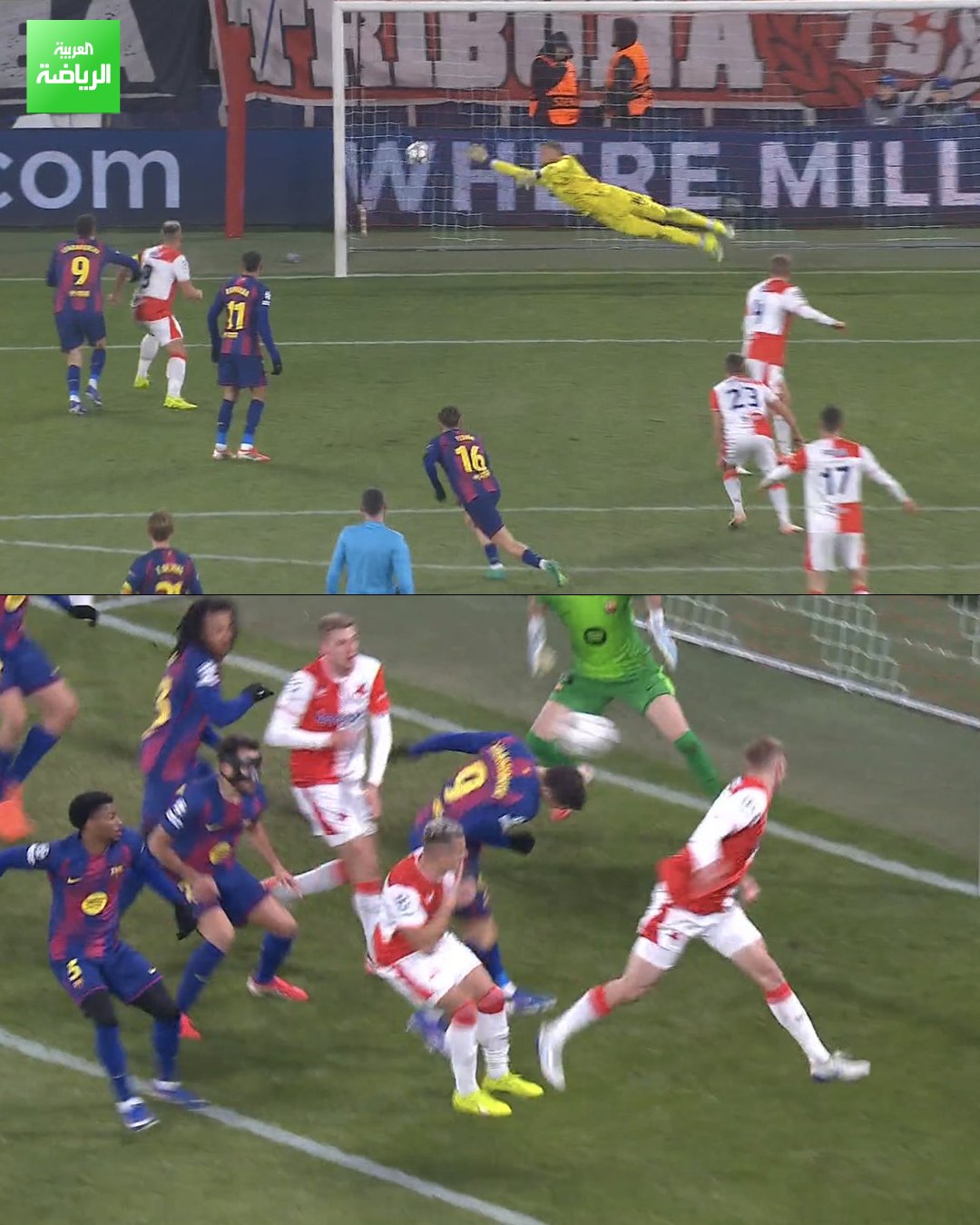 نتيجة مباراة برشلونة وسلافيا براج في دوري أبطال أوروبا 2026