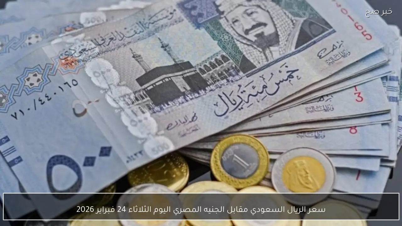 سعر الريال السعودي مقابل الجنيه المصري اليوم الثلاثاء 24 فبراير 2026