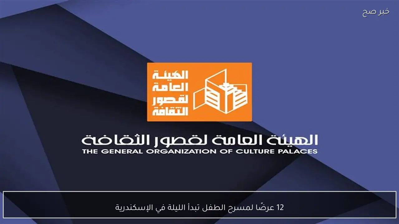 12 عرضًا لمسرح الطفل تبدأ الليلة في الإسكندرية