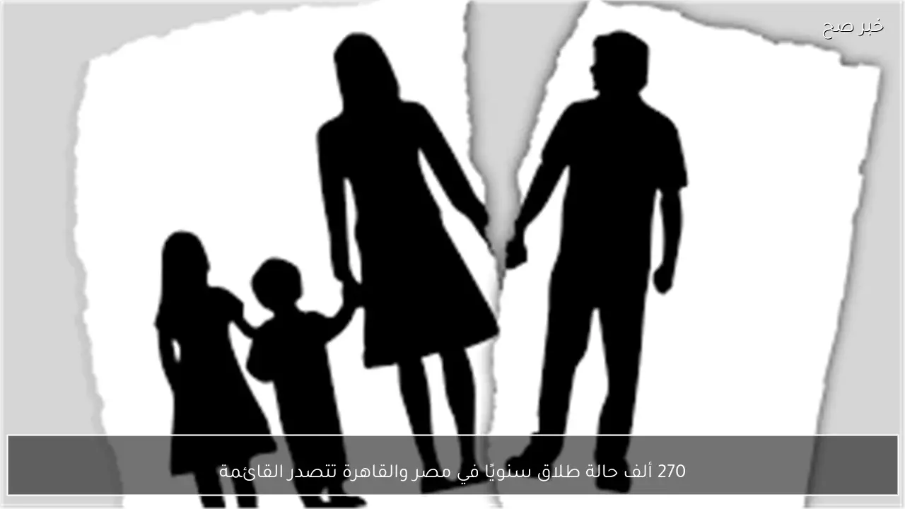 270 ألف حالة طلاق سنويًا في مصر والقاهرة تتصدر القائمة
