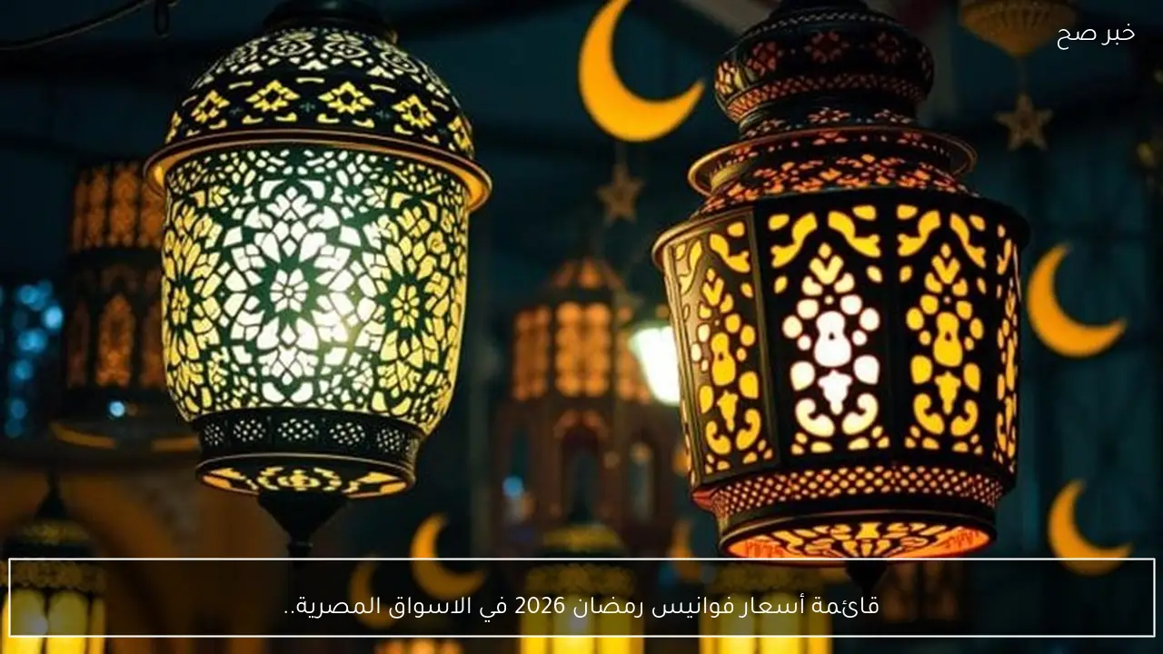 قائمة أسعار فوانيس رمضان 2026 في الاسواق المصرية.. الزجاج والخشب والنحاس