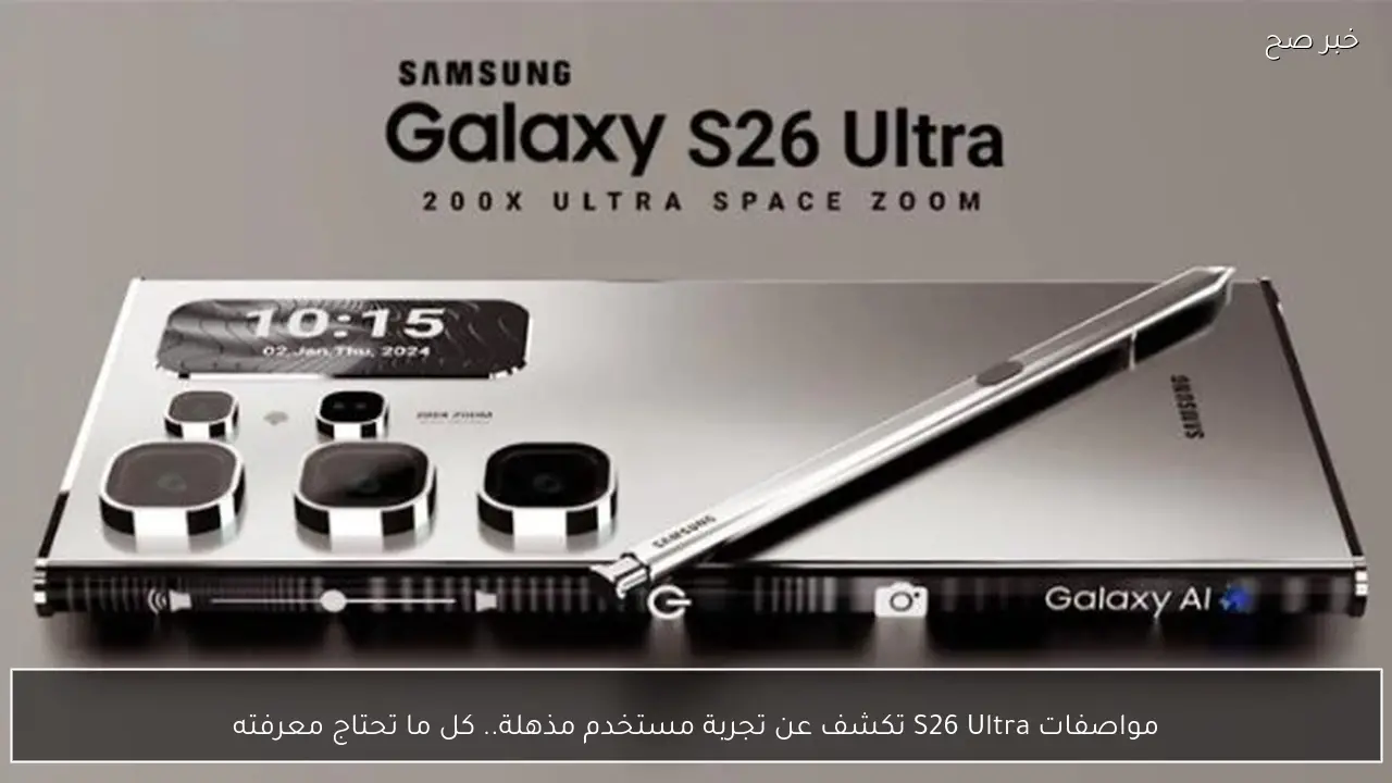 مواصفات S26 Ultra تكشف عن تجربة مستخدم مذهلة.. كل ما تحتاج معرفته