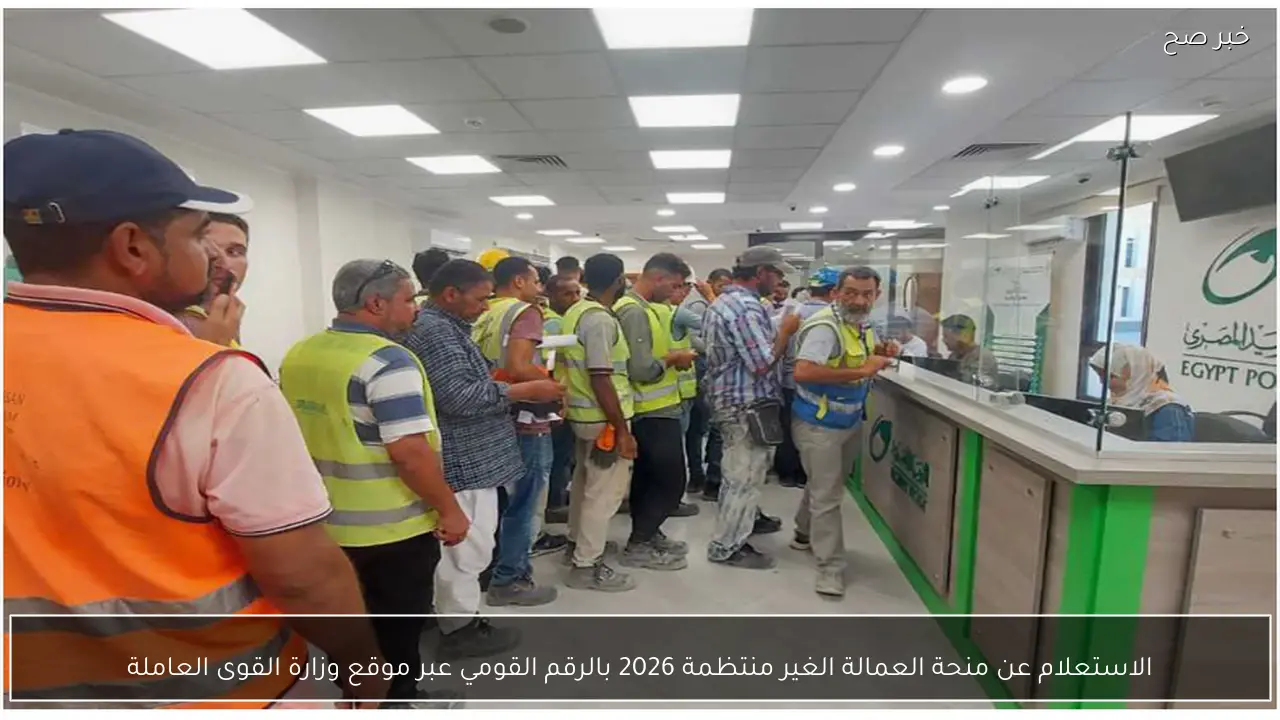 “مُتاح الآن”.. الاستعلام عن منحة العمالة الغير منتظمة 2026 بالرقم القومي عبر موقع وزارة القوى العاملة