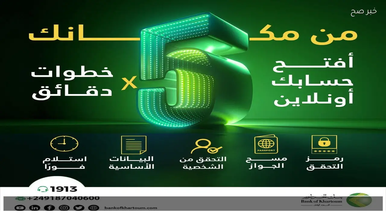 الان رابط bankofkhartoum.com .. خطوات فتح حساب في بنك الخرطوم 2026 أونلاين عبر الهاتف