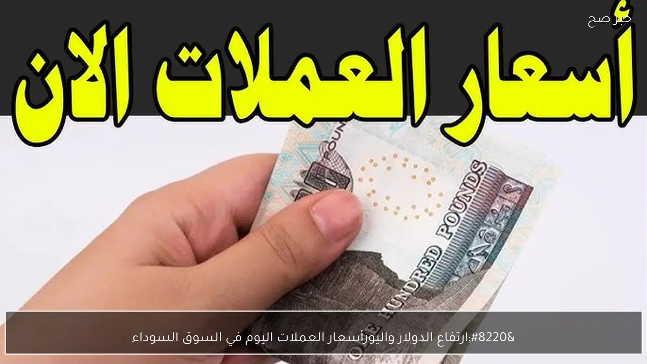 “ارتفاع الدولار واليورو”.. أسعار العملات اليوم في السوق السوداء مقابل الجنية المصري