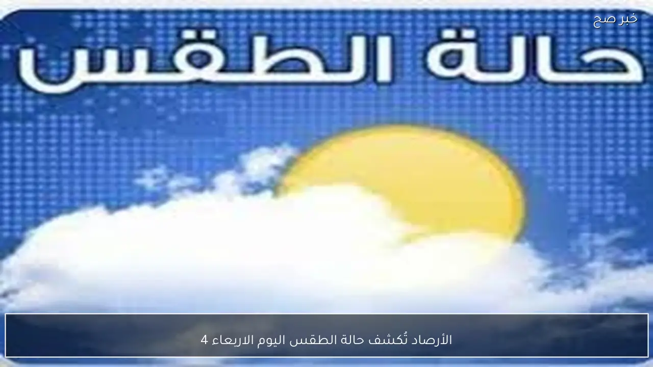 الأرصاد تُكشف حالة الطقس اليوم الاربعاء 4 فبراير 2026 في مصر.. شبورة ورياح مثيرة للأتربة