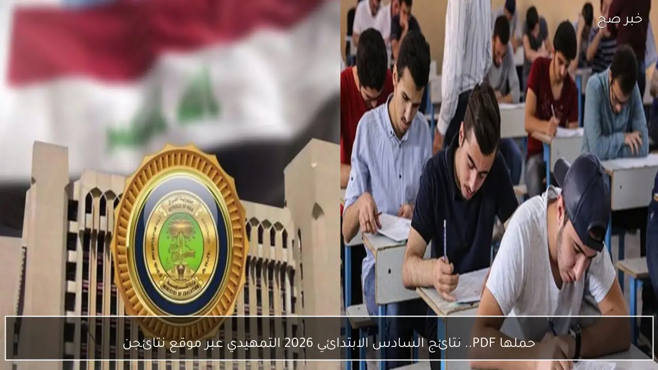 حملها PDF.. نتائج السادس الابتدائي 2026 التمهيدي عبر موقع نتائجنا الالكتروني جميع المحافظات