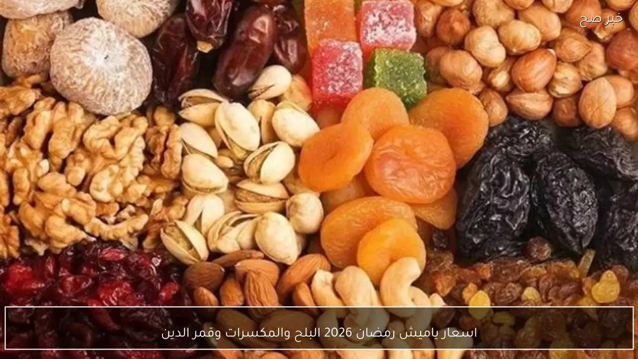 اسعار ياميش رمضان 2026 البلح والمكسرات وقمر الدين