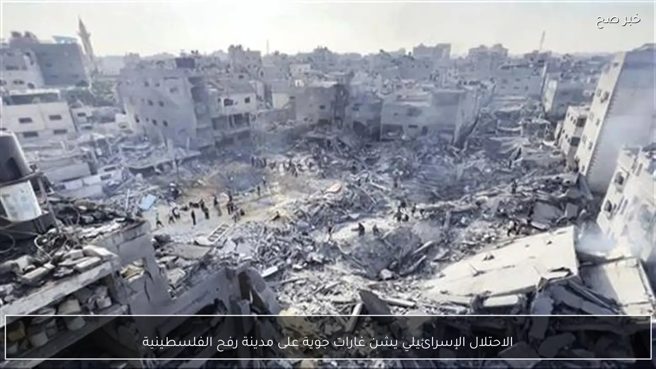 الاحتلال الإسرائيلي يشن غارات جوية على مدينة رفح الفلسطينية