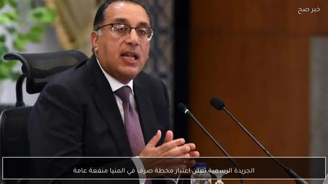 الجريدة الرسمية تعلن اعتبار محطة صرف في المنيا منفعة عامة