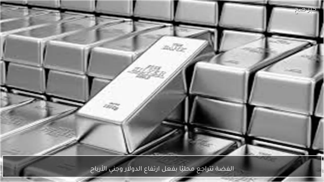 الفضة تتراجع محليًا بفعل ارتفاع الدولار وجني الأرباح