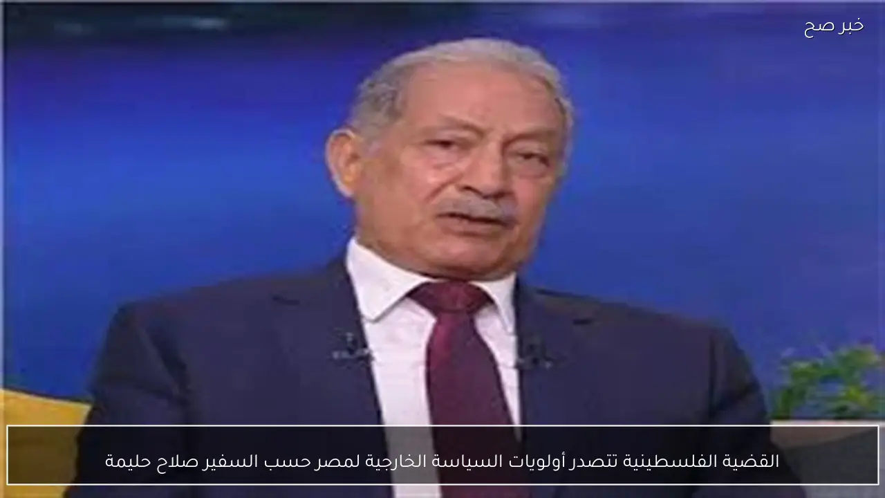 القضية الفلسطينية تتصدر أولويات السياسة الخارجية لمصر حسب السفير صلاح حليمة