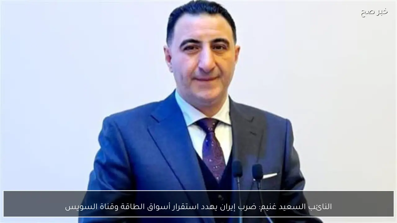 النائب السعيد غنيم: ضرب إيران يهدد استقرار أسواق الطاقة وقناة السويس